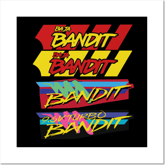 TYCO Bandit 9.6v Turbo RC Vintage 90s T-Shirt (no slogan) Wall Art by Nostalgia-RC